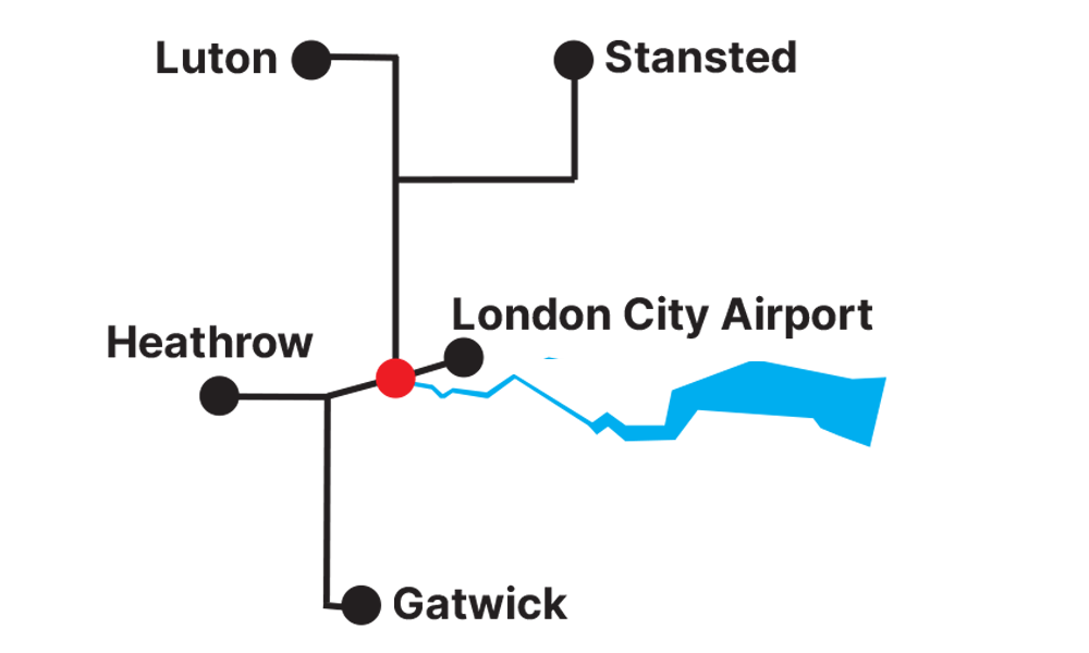 Tighes Taxi Airport Map UK airport map & taxi service